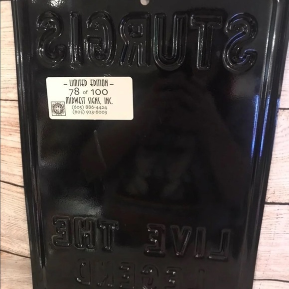 Sturgis Live the Legend Black Hills Sign VHTF - Picture 10 of 12